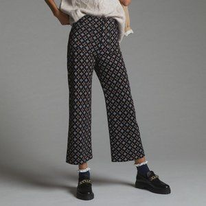 Colette Cropped Wide-Leg Ponte Pants by Maeve (Anthropologie) (NWOT)